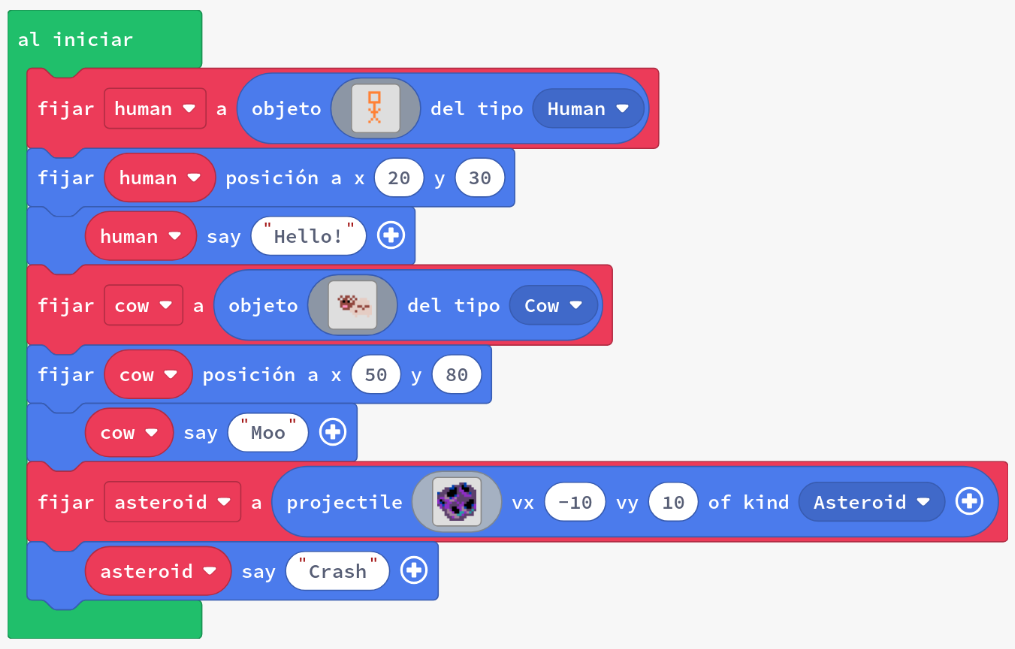 Creació de sprites sense funcions